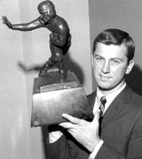 Steve Spurrier with Heisman Trophy